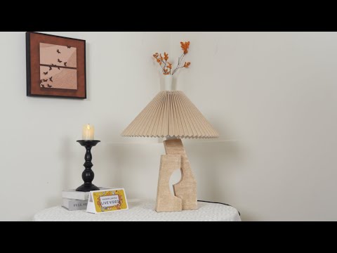 Stone Pillar Table Lamp 16.9"