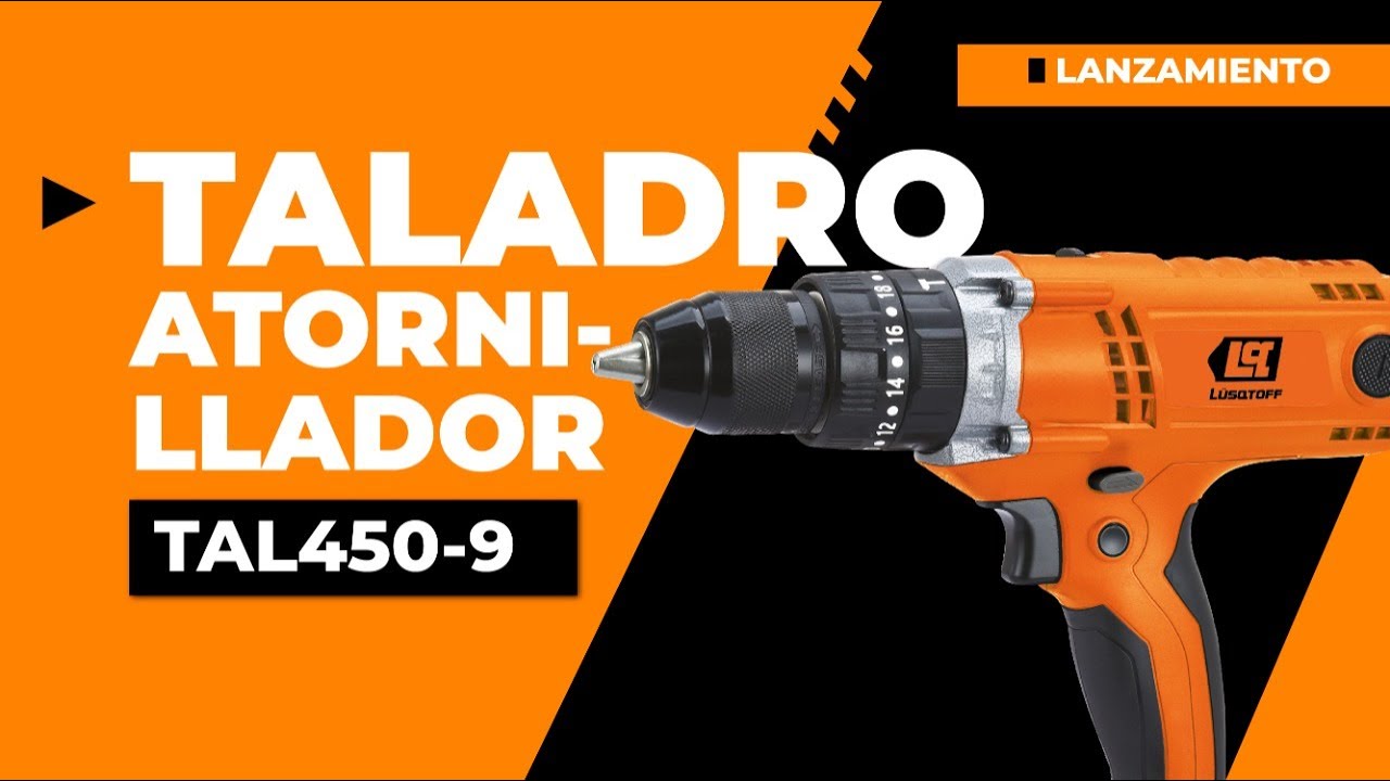 Taladro Atornillador Percutor Lusqtoff 450w Electrico 13mm