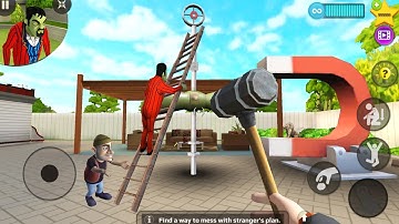 Scary Stranger 3D - New Update New Special Levels Control Mr Grumpy Secret Room part 657