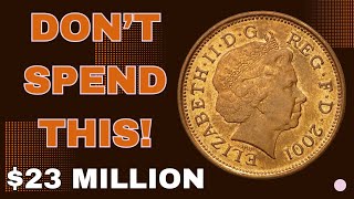 Uk Elizabeth Ii Two Pence 2001  23 Million Rare Coin Story