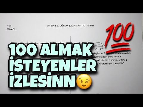 10.Sınıf Matematik 1.Dönem 1.Yazılı