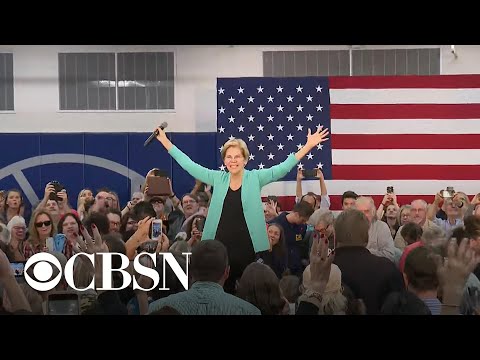 Elizabeth Warren stops &quot;lock him up&quot; chant directed at pro-Trump protester