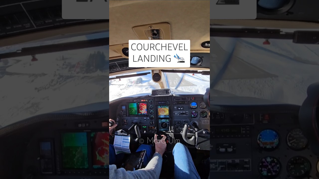 ❗COURCHEVEL COCKPIT❗landing Socata TBM 850