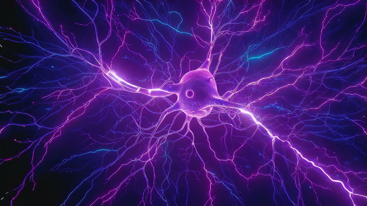 10 hours Electric Purple Neural Network 4k uhd 60fps screensaver windows 11 Vj loop