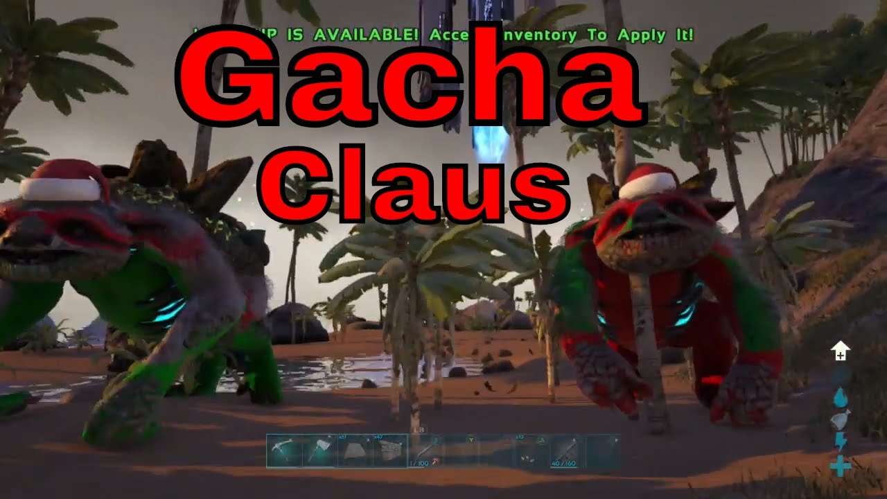 How to Spawn in Gacha Claus in ark xbox one YouTube