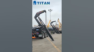 37 Ton Container Side Lifter Trailer with Crane for Sale