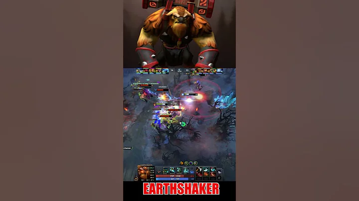 2 Level In 10 Seconds  Earthshaker Likes this Very Much #dota2 #dota2highlights #rampage