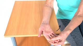 Senior Exercises | Hand Therapy | Ulnar Deviation Table Stretch