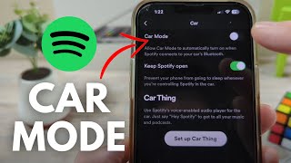 How To Turn On / Off Car Mode for Spotify App screenshot 3