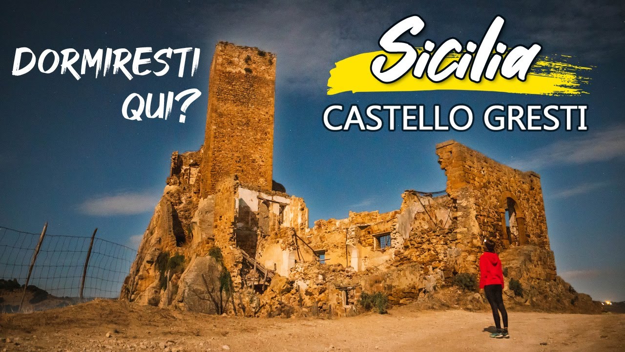 Dormiamo nel CASTELLO ABBANDONATO di Pietratagliata! 😵 Centro della Sicilia in van 🚐
