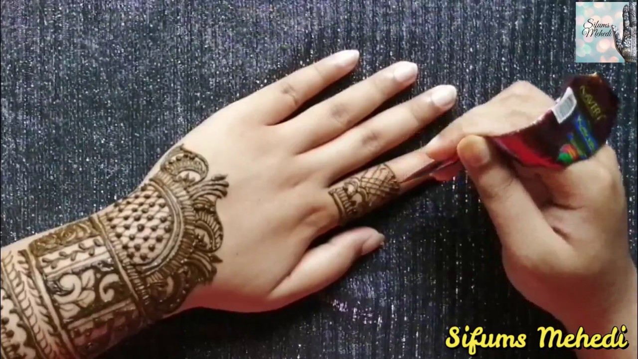Latest semi bridal mehedi 2020 || Easy and stylish henna mehedi design ...