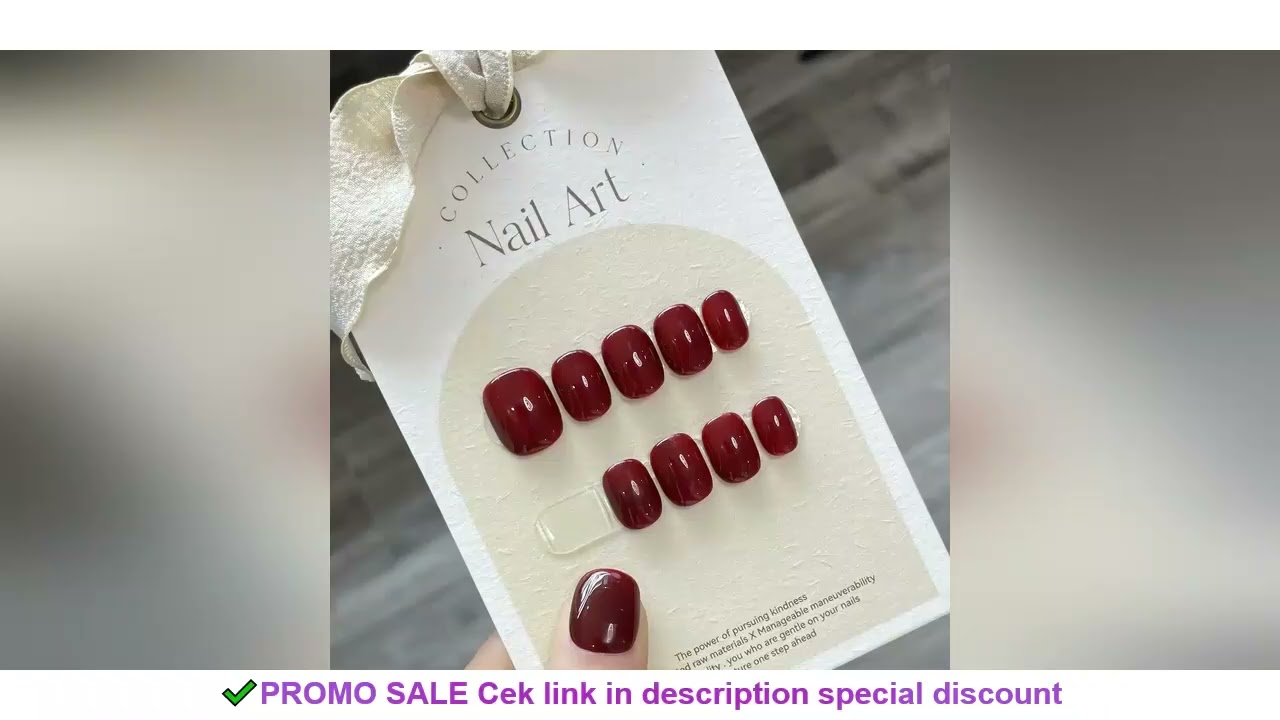 10Pcs Pure Color Handmade Short False Nail with Glue Press On Nails Full Cover French Round Head Man