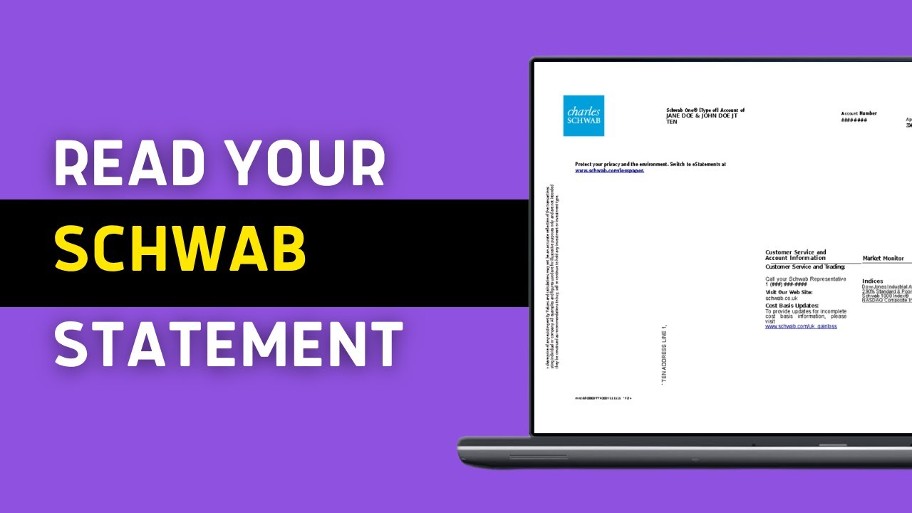 How To READ Charles Schwab Statement (2025 GUIDE)