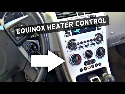 How to Replace Heater AC Control Controls on Chevrolet Equinox   Chevy Equinox