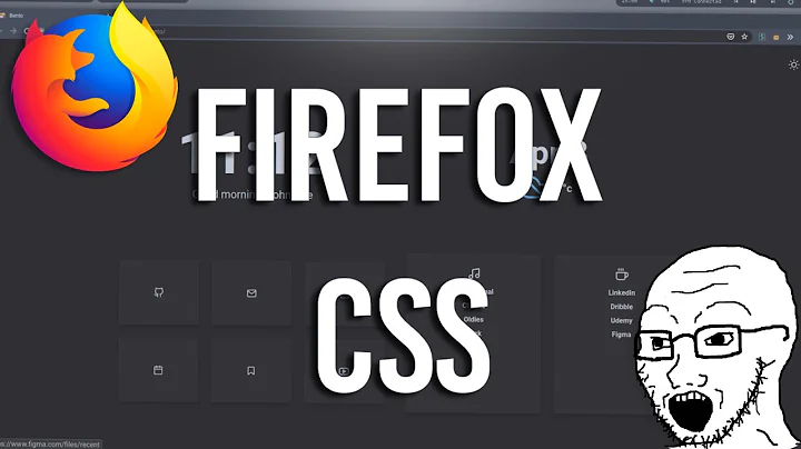 How to make Firefox look awesome with FirefoxCSS