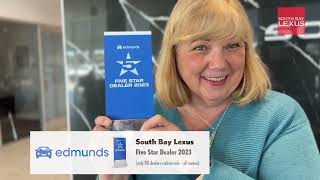 Edmunds Recognizes South Bay Lexus as Five Star Dealer in 2023! Only Lexus Dealer in CA on the List