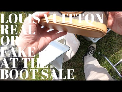 LOUIS VUITTON REAL OR FAKE AT THE BOOT SALE?, CAR BOOT SALE SHOPPING UK