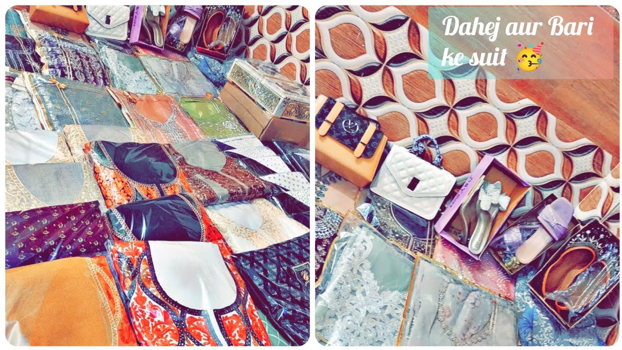 farha ke bari ke suit or dahej ❤️🥳✨