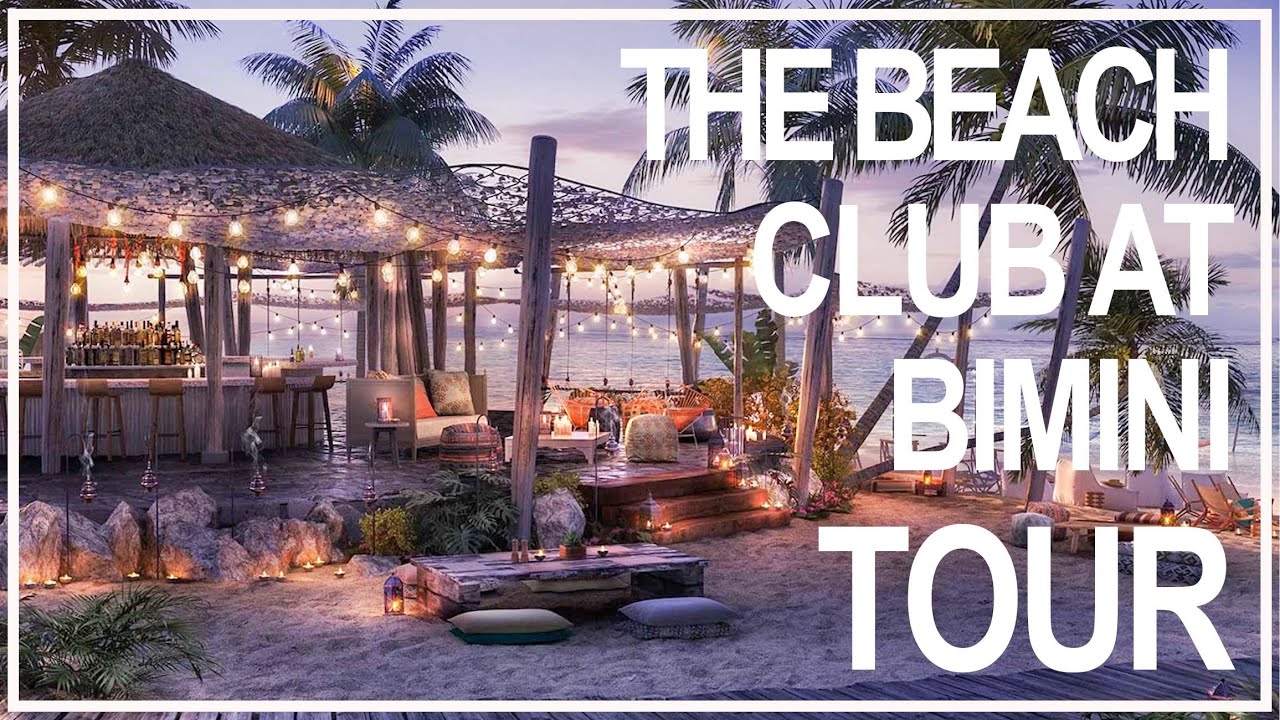 Bimini Beach Club Tour| I work on a cruise ship| Virgin Voyages crew vlog