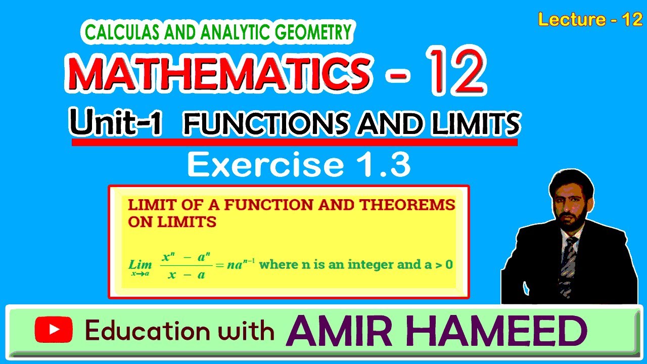 Mathematics Class 12 | Unit-1 Functions & Limits | Lecture 12 Exe 1.3 ...
