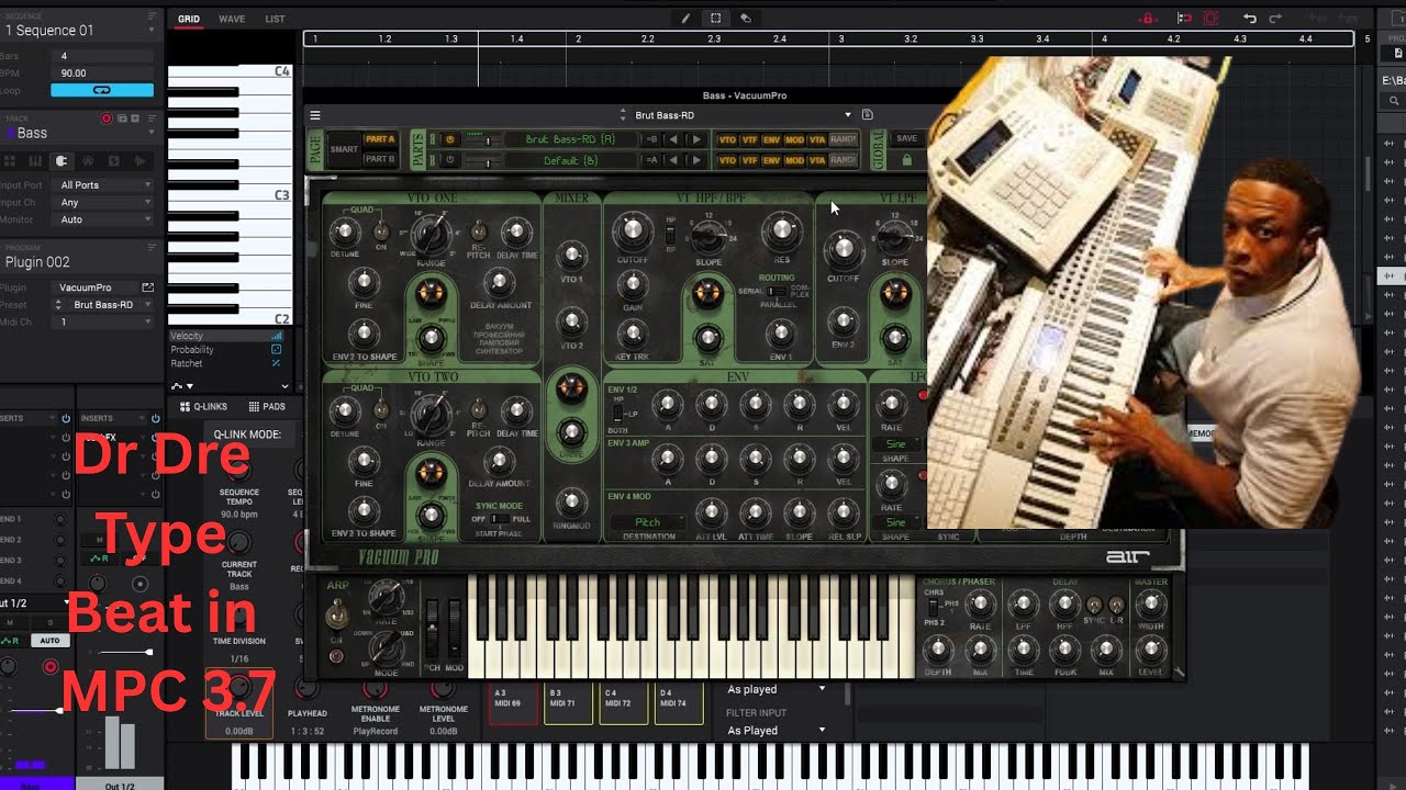 Студийные истории | Первый бит, созданный на MPC 3.7 Desktop (бит в стиле Dr. Dre)
