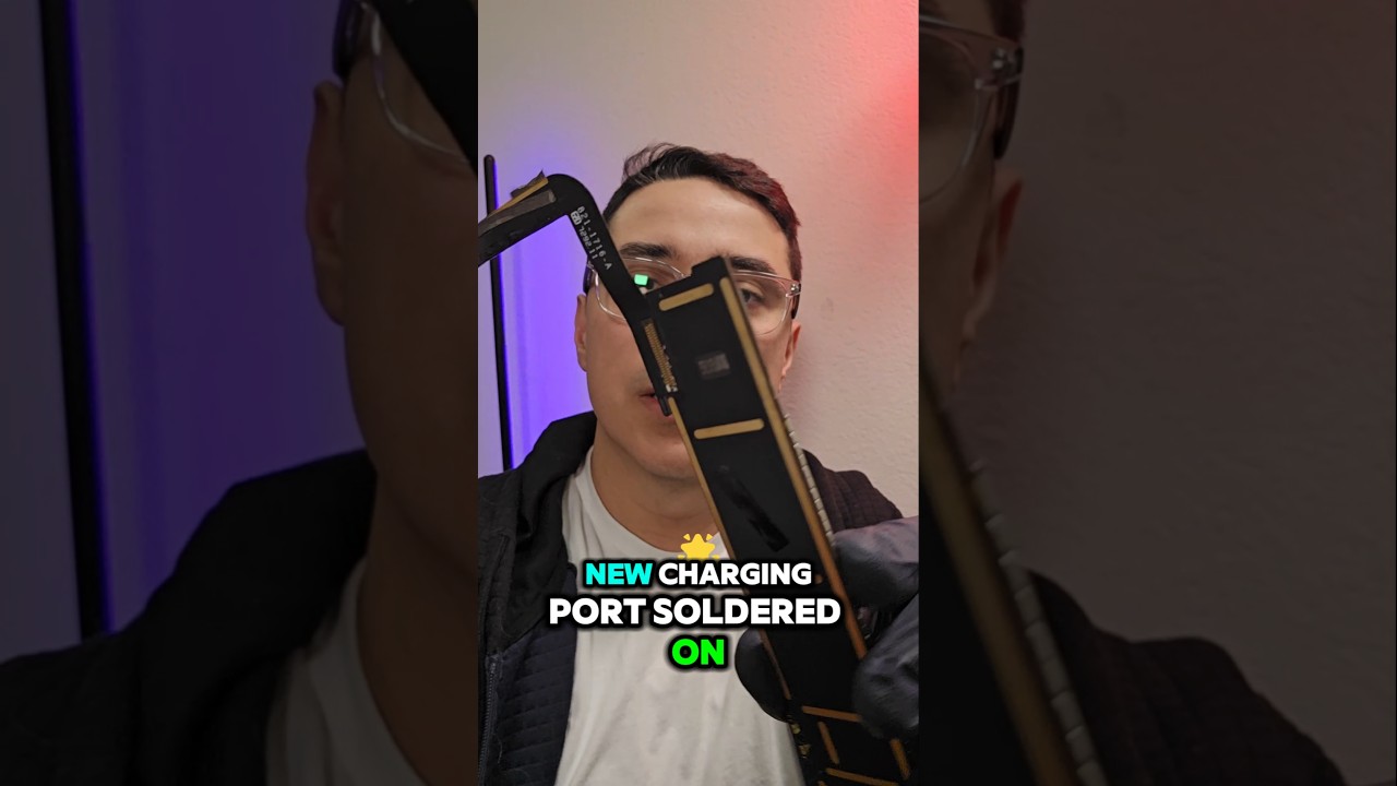 The BEST way to repair an iPad 6 Charging Port Flex Cable. No ripped pads #apple #soldering