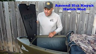 Ascend H12 Kayak Front Hatch Mod