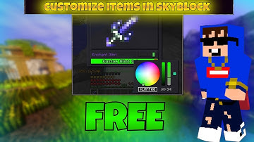 HOW TO CUSTOMIZE ITEM NAMES AND COLOR (HYPIXEL SKYBLOCK) 30m coins giveaway