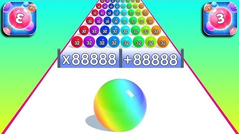 Ball run 2048 - All Levels Gameplay  Walkthrough Android iOS Level 34