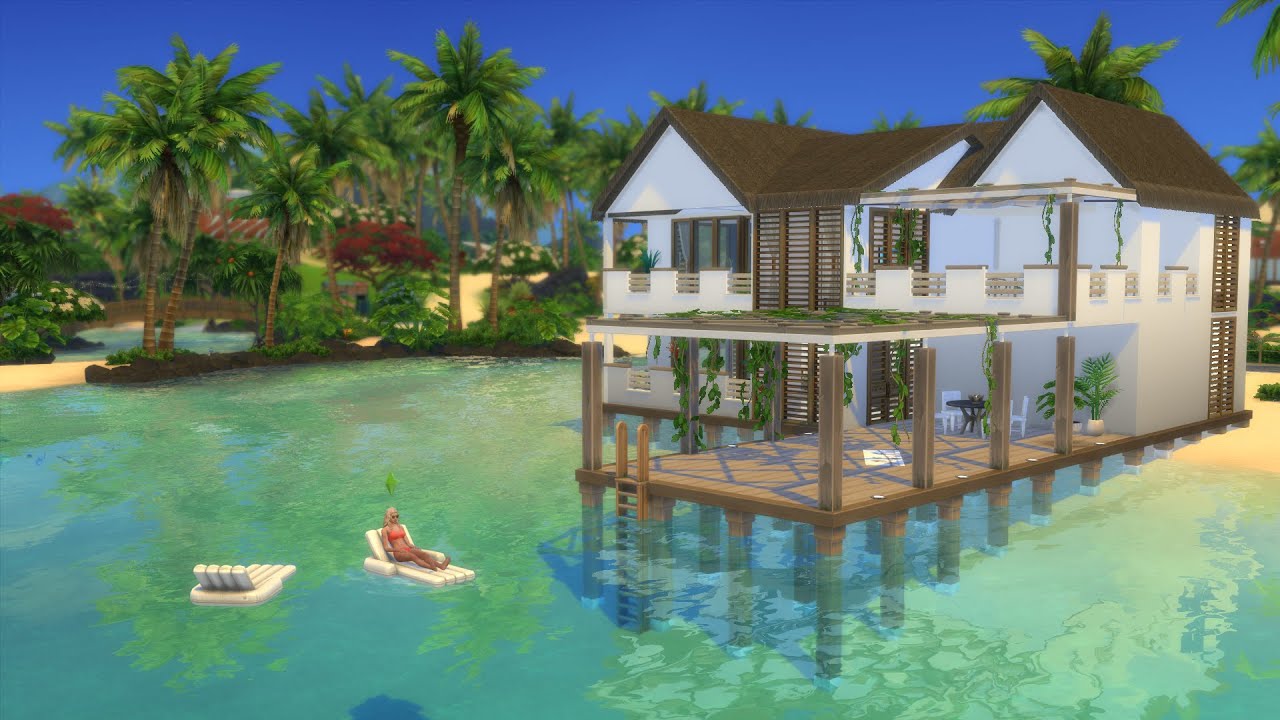 Bali Beach House | The Sims 4 | NO CC | Stop Motion - YouTube