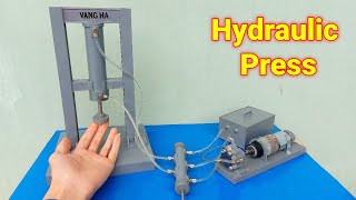 How to make Mini Hydraulic Press from PVC
