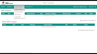 SMS in Admin Queue