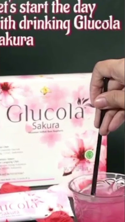 Glow You Skin With Glucola Sakura. Strawberry Colagen Drink🥰🥰💖💖