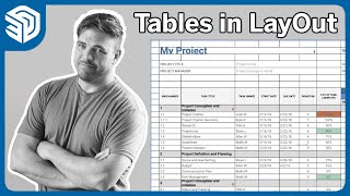 : Tables in LayOut