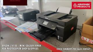 Epson L14150 A3+ WiFi Duplex WideFormat AllinOne Ink Tank Printer FOR XEROX SHOPS & OFFICES