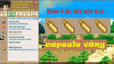 [Ngọc rông online] Cầm 1 tỉ đổi nội tại và nhận ngay capsule vàng