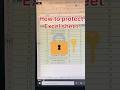 How to protect excel sheet | excel sheet mai password kaise lagaye #shorts #viral #excel