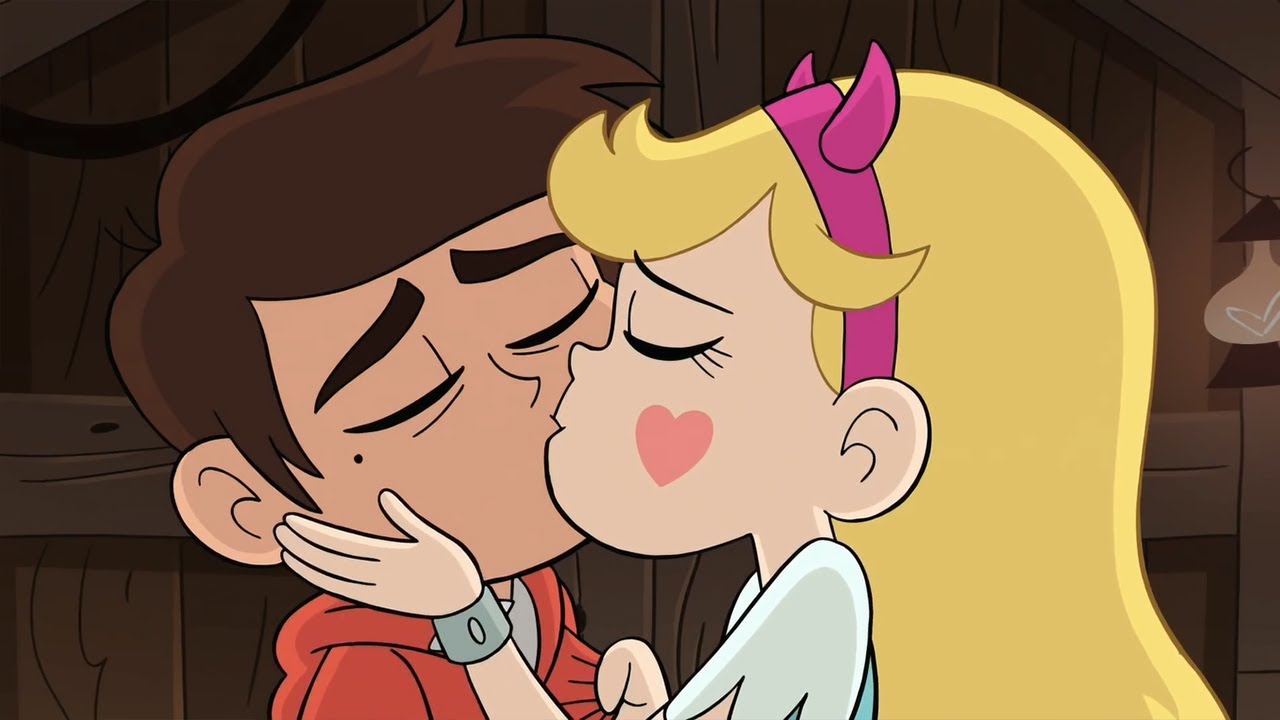 Star vs the forces of evil star and marco kiss