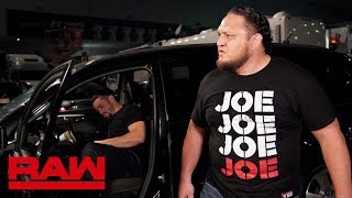 Samoa Joe Checks On Roman Reigns Raw Aug 5 2019