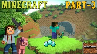 I got diamonds in minecraft pocket edition/Minecraft part 3/on vtg!