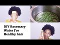 DIY ROSEMARY WATER SPRAY FOR FASTER HAIR GROWTH AND HEALTHY HAIR