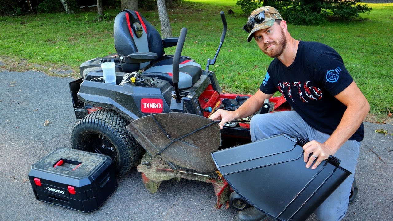 How To Replace The Grass Deflector On Your Toro Timecutter Lawn Mower