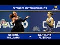 Extended Highlight: Serena Williams vs. Karolína Plíšková | 2018 US Open, QF