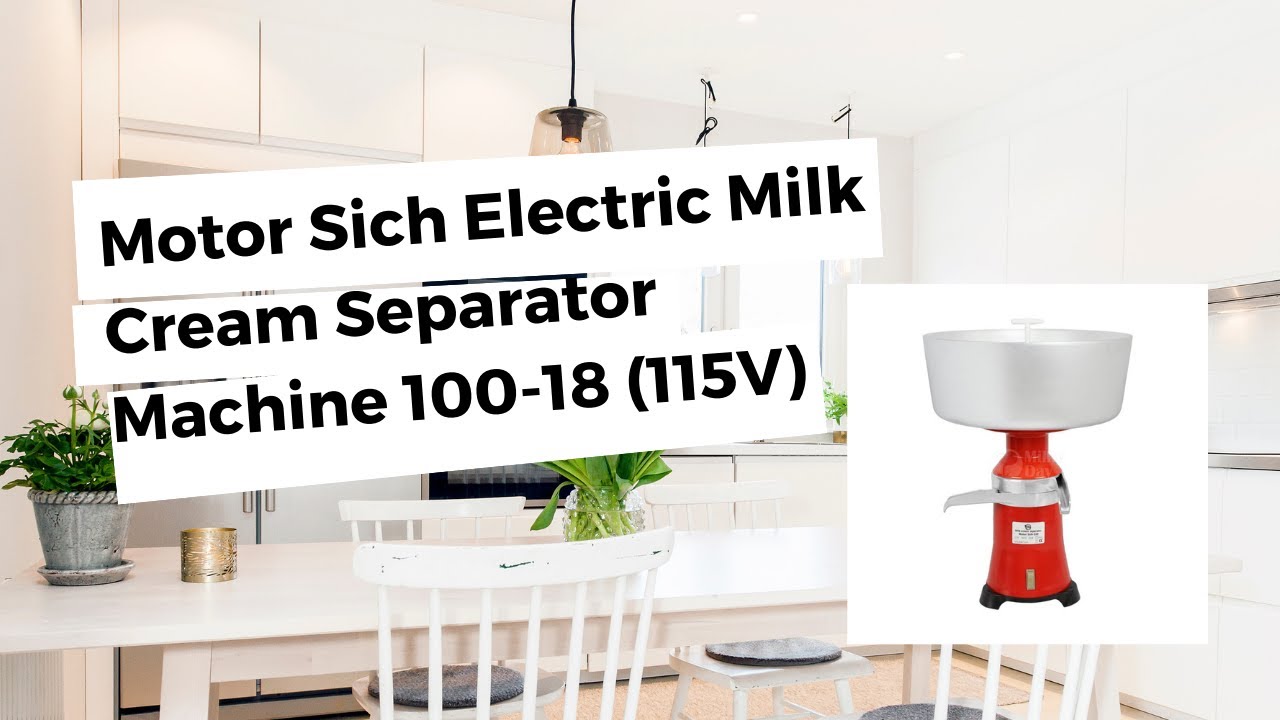 Milk Cream Electric Separator 100L/H Motor Sich 100-15 Metal Plastic 220V EU 