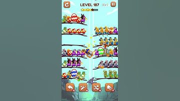 Bird Sort 2: Color Puzzle Level 187 #games #gaming #gameplay
