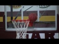Basketball gets stuck on the rim 3 times in a row