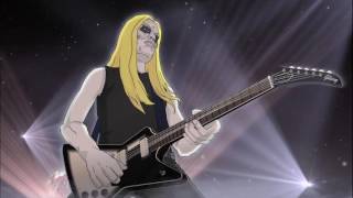 Vignette de la vidéo "Dethklok | Guitar Solo Strife Skwisgaar HQ"