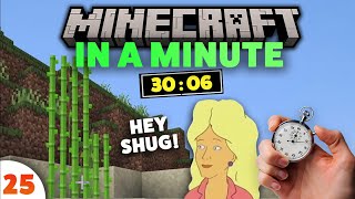 Playing A Minute Daily In Minecraft | Day 25