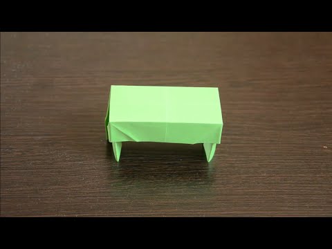 Стол из бумаги оригами видео