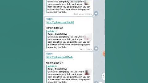 How to open gp link and download the videos.